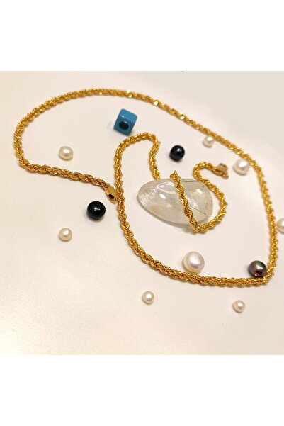 Altınofisi 59cm 3.3mm Halat Burgu Zincir 22 Ayar Altın HD VİDEOLU