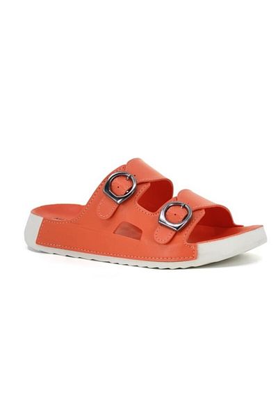 soElite Women's Slippers Double Banded Buckle Anatomical Sole Comfortable Adjustable Home City Beach Slippers