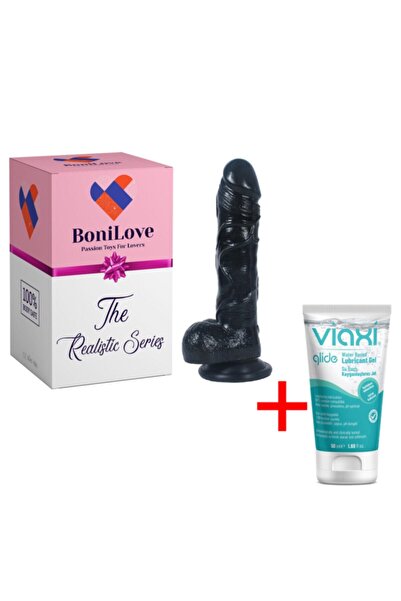 Platox Esnek ve Bükülebilir Kolay Temizlenebilen 19 cm Realistik Penis+Kaygan...