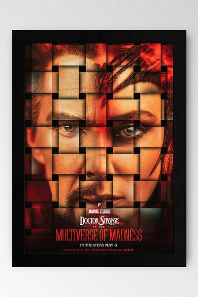 Saturn Doctor Strange in the Multiverse of Madness Framed Painting - Marvel Movie Poster Poster Painting