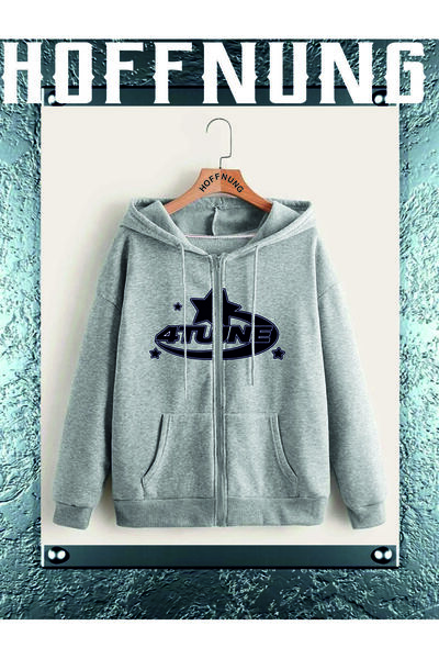 HOFFNUNG سترة Love Melody Zip 3 Yarn كبيرة الحجم - 4 Tune