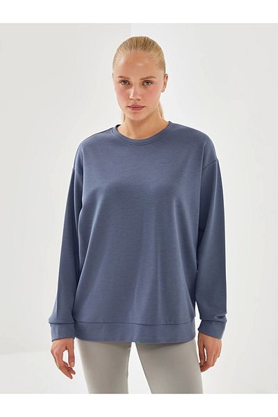 LC Waikiki Hanorac pentru damă Xside Active Indigo Crew Deck Oversize