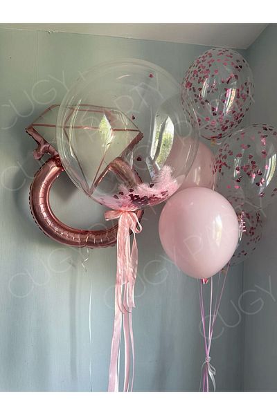 CUGY Bride to Be Celebration Marriage Proposal Concept Balloon Set