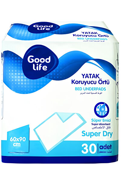 GoodLife 30’ lu Yatak Koruyucu Örtü 60x90 Yatak Koruyucu Ped