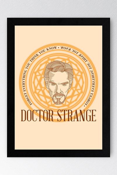 Saturn Tablou înrămat Doctor Strange - Poster Poster Film Marvel