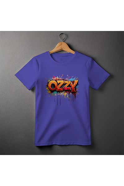 Ozzy Ψηφιακό μπλουζάκι με λογότυπο Unisex Ozzy-3 μοτίβο