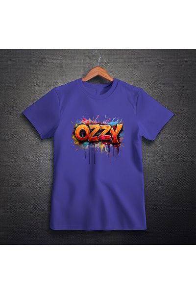 Ozzy Ψηφιακό μπλουζάκι με λογότυπο Unisex Ozzy-3 μοτίβο