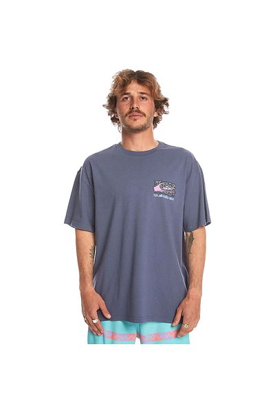 Quiksilver Ανδρικό μπλουζάκι μπλε Casual Spin Cycle - Eqyzt07653-15429