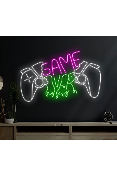 NEON TABELACIM GAME Yazılı ve Şekilli Neon Tabela