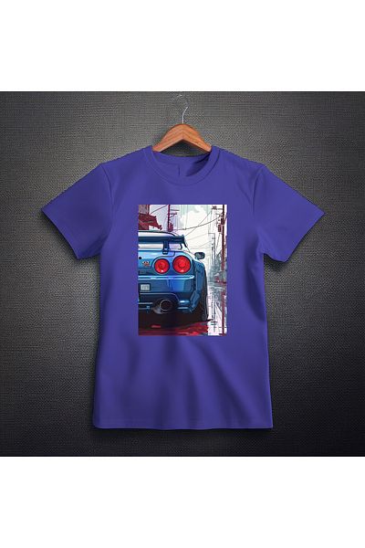 Ozzy Ψηφιακό μπλουζάκι με μοτίβο αυτοκινήτου Unisex GTR