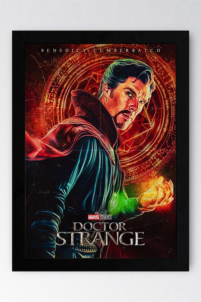 Saturn Tablou înrămat Doctor Strange - Poster Poster Film Marvel