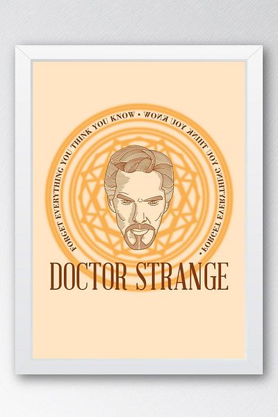 Saturn Tablou înrămat Doctor Strange - Poster Poster Film Marvel