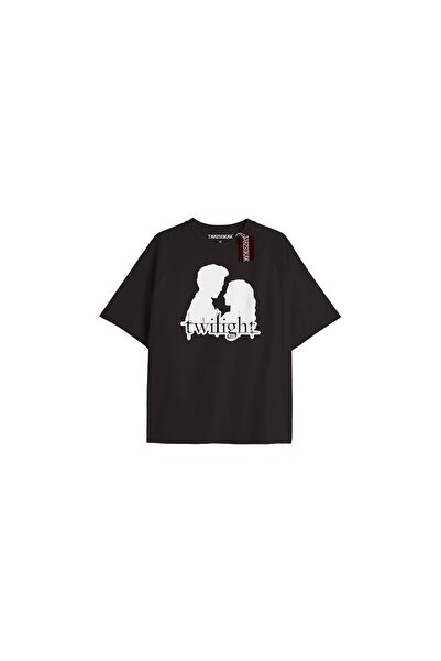 TIMESWASTINGIRL Echipa Twilight Y2k - Tricou „I Love My Boyfriend” COD-Edward