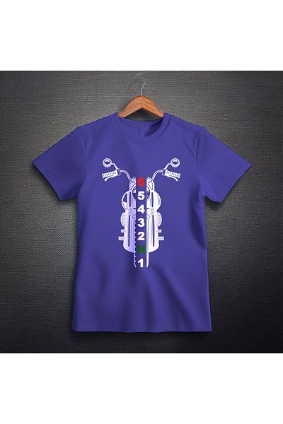 Ozzy Ψηφιακό μπλουζάκι Unisex Biker Pattern 1