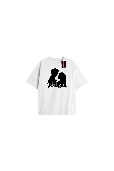 TIMESWASTINGIRL Echipa Twilight Y2k - Tricou „I Love My Boyfriend” COD-Edward
