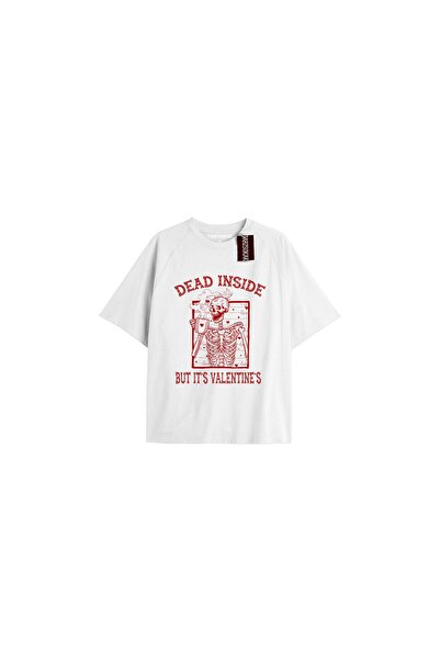 TIMESWASTINGIRL Tricou unisex Y2K „Dead Inside But Still Horny”.