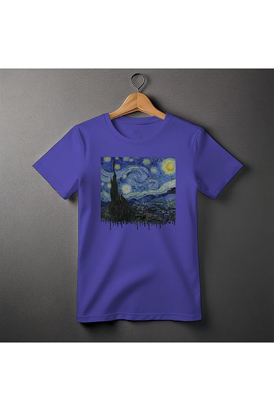 Ozzy Μπλουζάκι Unisex Starry Night Pattern 2 με ψηφιακή εκτύπωση