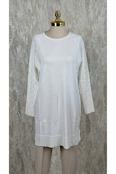 Nefise Mercerized Sleeve Patterned Tunic