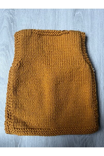ŞengülKozmetik Knitted Hand Floral Patterned Baby Girl and Child Vest