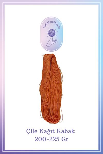 Mai Handmade Πλεξούδα από χαρτί κολοκύθας - 200-225 γραμμάρια