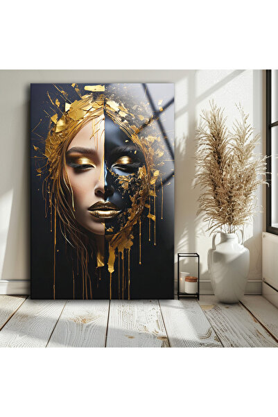 BV DEKOR Αφηρημένη μοντέρνα γυάλινη ζωγραφική, επαγγελματική εκτύπωση σε σκλη...