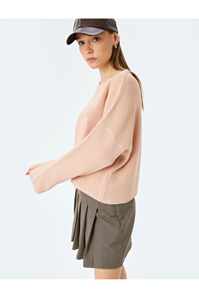 Koton Round Neck Long Sleeve Basic Knitwear Sweater - Regular Fit