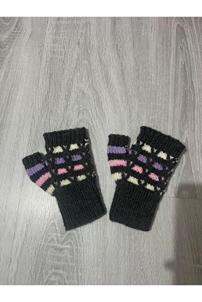 ŞengülKozmetik Hand Knitted Women's Fingerless Gloves