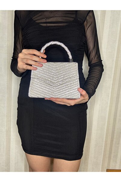 Blacktavern Βραδινό φόρεμα 586 Model - με πέτρινη λεπτομέρεια και ρίγες