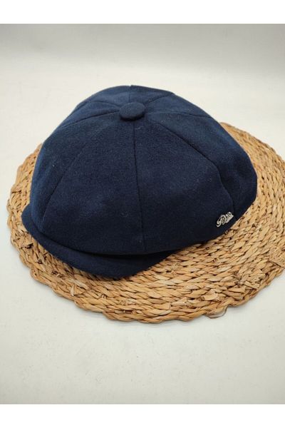 Sanalbolluk Navy Blue Men's Classic Cap - Eight Pieces