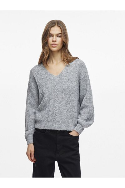 VILA Strickpullover V-Ausschnitt