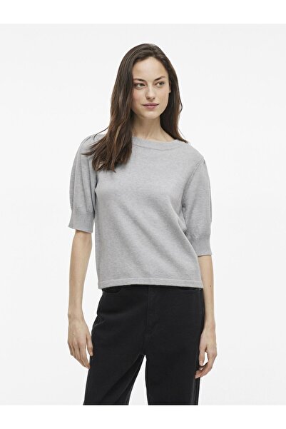 VILA Strickoberteil Kurzarm