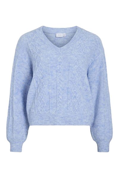 VILA Strickpullover V-Ausschnitt