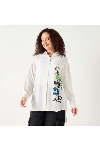 SP Characters Chr L Long Sleeve Oversized Shirt
