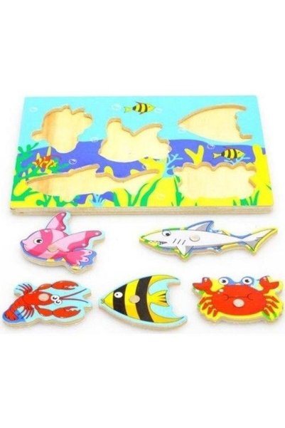 AĞAÇTANYA Wooden Fishing Puzzle