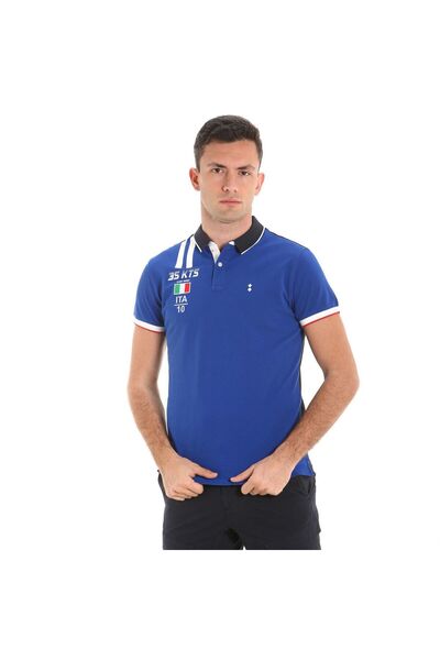 Slam Polo E68 Men's Blue Polo T-Shirt Men's Polo T-Shirt S108043O00