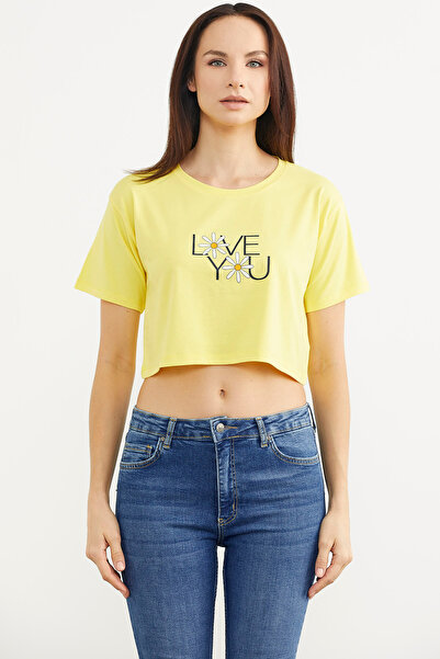 Sementa Оверсайз футболка з принтом - жовта