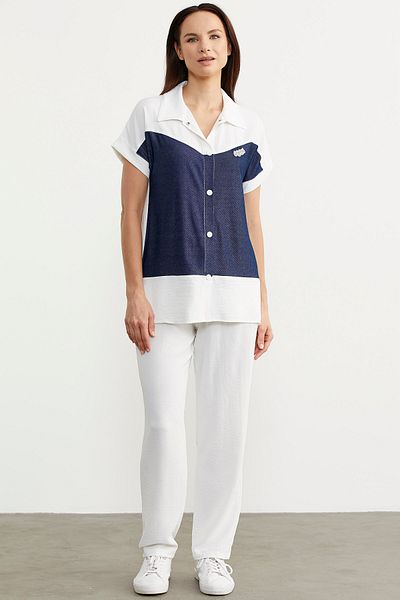 Sementa Denim Look Double Color Set - Ecru