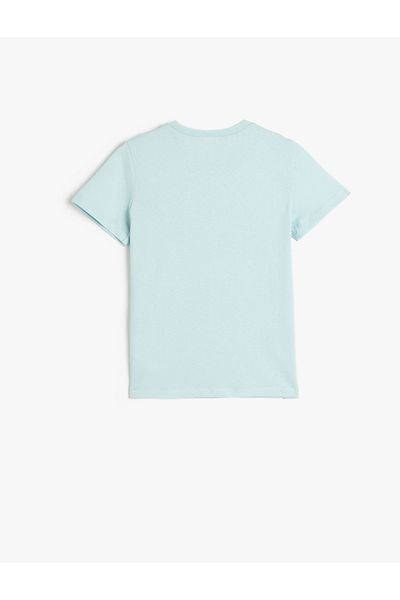 Koton Tricou pentru băiat albastru cu imprimeu dinozaur 5skb10164tk
