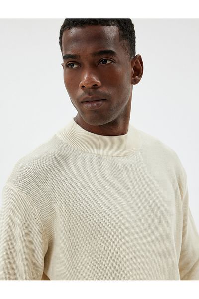 Koton Crew Neck Knitwear Cotton Sweater - Basic Model