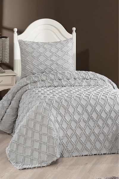 Çeyiz Diyarı Gray Dowry Land Vesya 2 Piece Single Pique Set