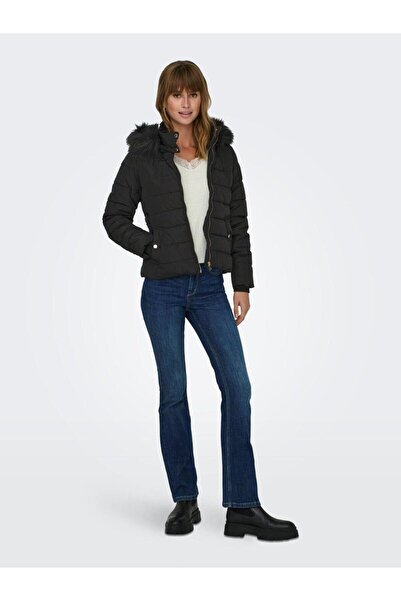 ONLY 15304767-fw Onlnewcamılla Παλτό με κουκούλα από γούνα Cc Otw Γυναικείο παλτό