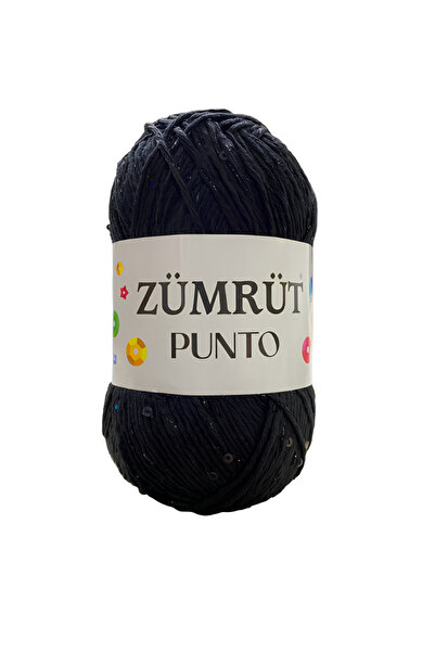 Zümrüt Punto Simli Pullu Koton Cotton El Örgü İpi 100 gr