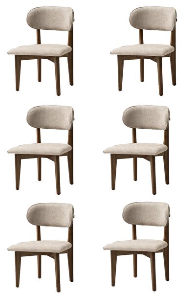 Sweet Home Masa Sandalye Nergis Sandalye Ahşap Gürgen 6 Li Set Cafe,Restaurant,Mutfak,Salon,Yemek Odası Sandalyesi