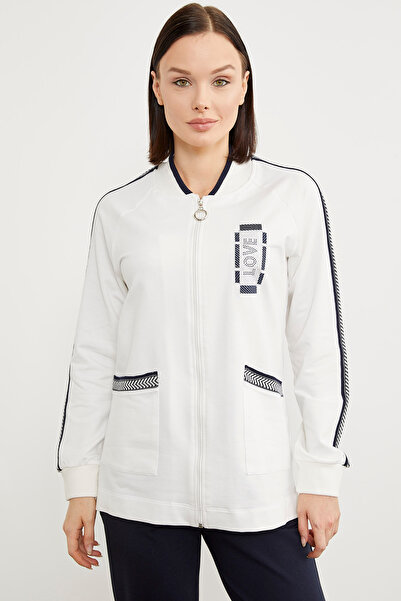 Sementa Set de trening cu tunică imprimată cu piatră - Ecru