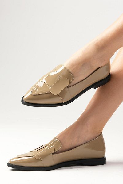 Mio Gusto Nora Mink Color Women's Loafer Casual Flat Shoes