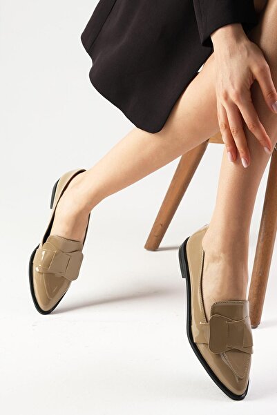 Mio Gusto Жіночі мокасини Nora норкового кольору повсякденні плоскі туфлі