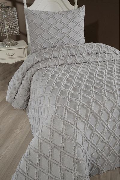 Çeyiz Diyarı Gray Dowry Land Vesya 2 Piece Single Pique Set