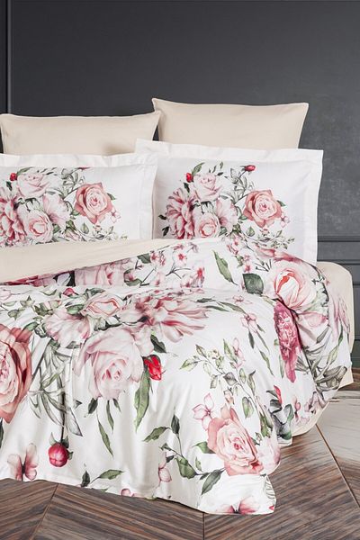 VAROL Set cuvertură de pilota Laura Home Double Bamboo Satin - Vintage