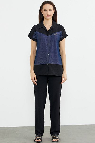 Sementa Set de culoare dublu aspect denim - negru