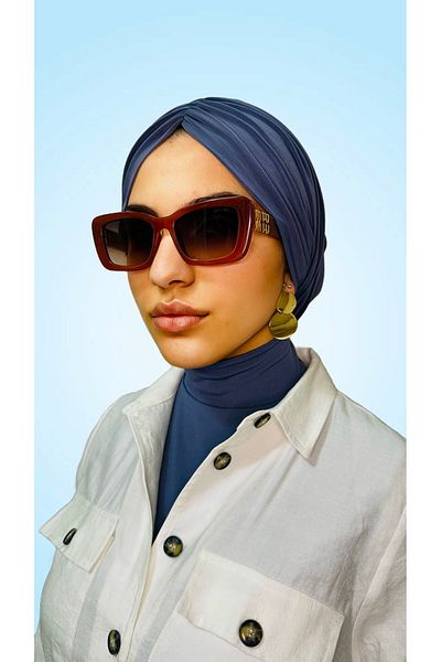MODA Draped Shabby Gathered Sandy Hijab Bonnet